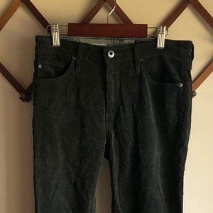 AG Stevie Ankle Slim Straight Corduroy Pants
